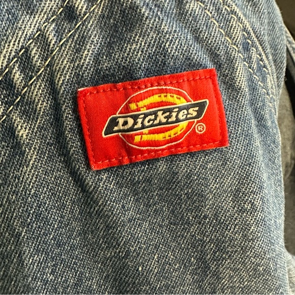 Dickies Blue Denim Carpenter Bib Overalls 42 x 32 - Picture 15 of 16